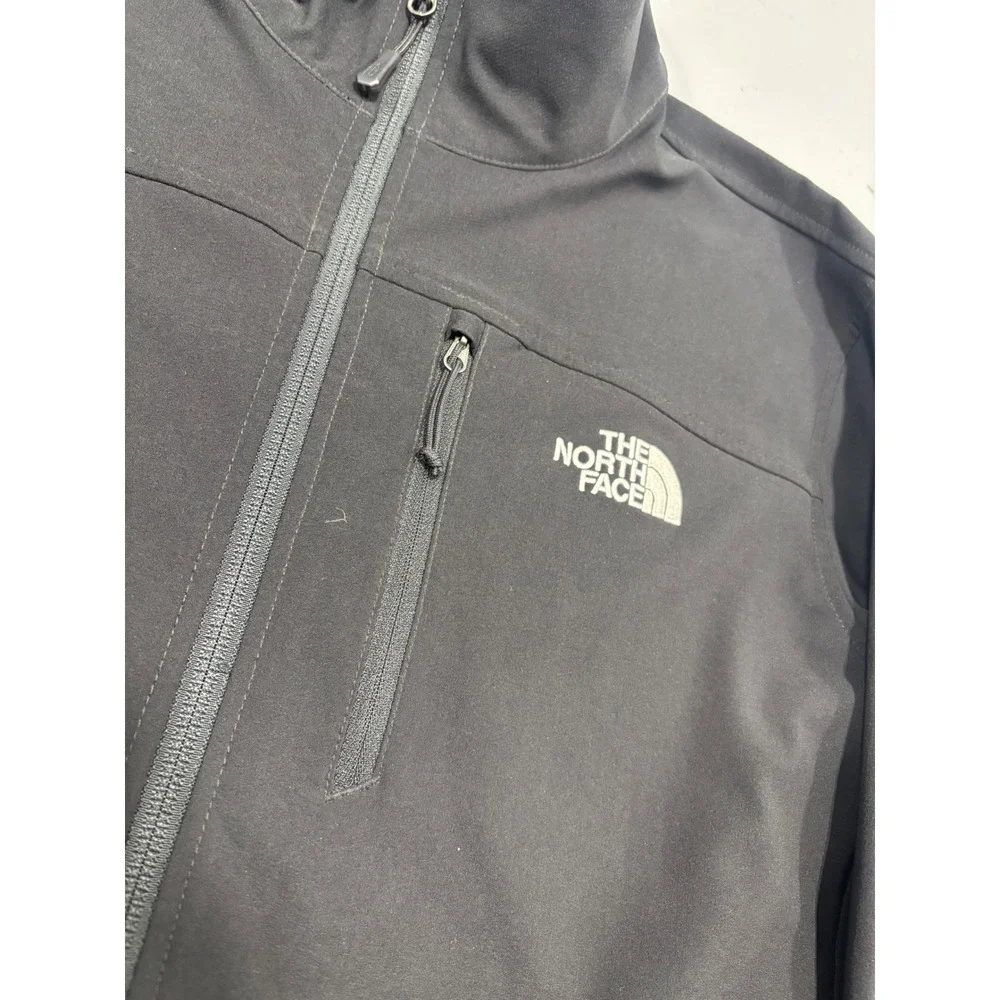 The North Face Apex Bionic Softshell Jacket Mens Large Black Full Zip Windproof